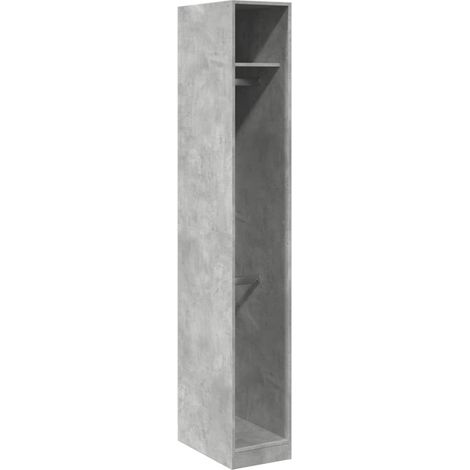 Maison Exclusive - Armadio Grigio Cemento 30x50x200 cm in Legno Multistrato