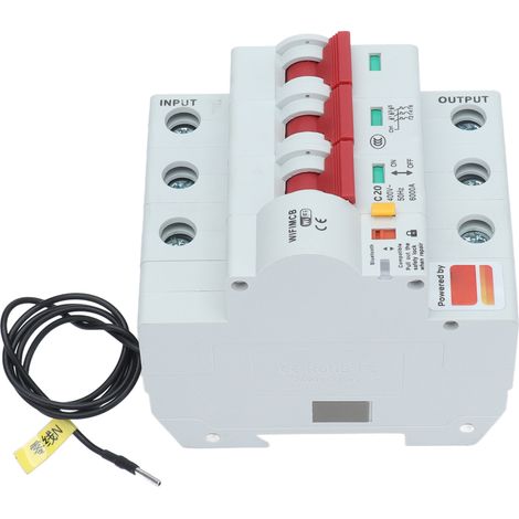 Interrupteur intelligent tripolaire avec télécommande, Wi-Fi et Bluetooth, disjoncteur 20 A (1/5)