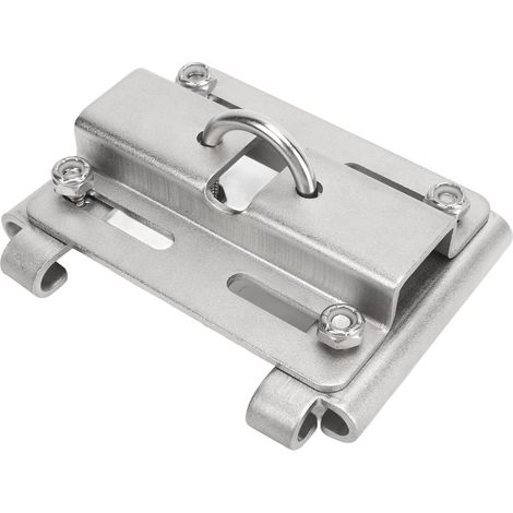 Support d'ancre à fixation sur rail en acier inoxydable, support d'ancre vertical pour rail de guidage de yachts, tube de guidage circulaire de 1-1/4 pouce (1/5)