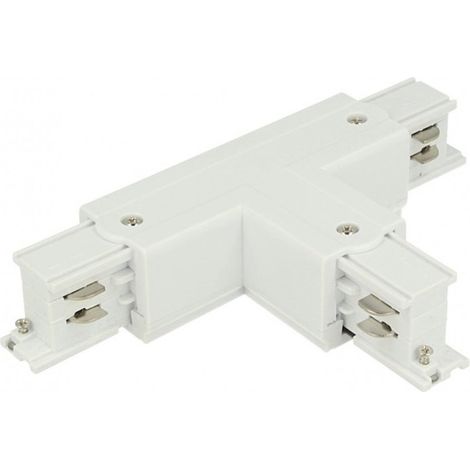 Connettore Giunto Forma T Sinistro Colore Bianco Per Barra Sistema Binario Trifase CB40101 CB40102 CB40103