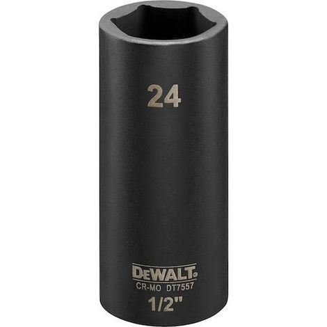 Douille pour clé à choc DeWALT 24mm, Carré 1/2 ( Prix pour 1 )