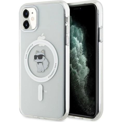 Karl Lagerfeld KLHMN61HFCCNOT custodia rigida trasparente per iPhone 11 /Xr IML Choupette MagSafe (1/5)