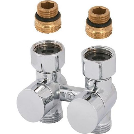 Schlösser Armaturen ANSCHLUSSARM. DESIGN PLUS, DG-F 2R-SYS, NIPPEL, DN15, UE-MU3/4, WEISS