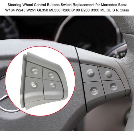 Lenkradbedienschalter als Ersatz für Mercedes-Benz W164, W245, W251, GL350, ML350, R280, B180, B200, B300, ML, GL, BR-Klasse und Crezuo