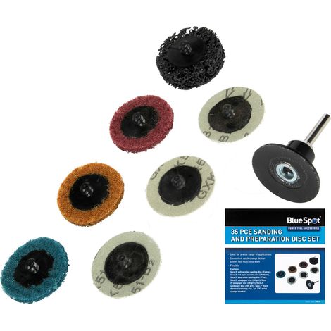 Blue Spot Tools 35 Piece 2" Sanding Disc Kit (1/4)
