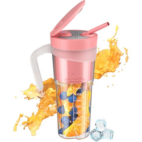 Blender Légumes et Fruits Portable Petit Extracteur de Jus Électrique Tasse à Jus Puissant Mélangeur (1/5)