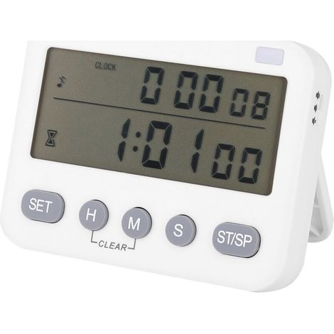 Timer da cucina con vibrazione, sveglia silenziosa e promemoria con funzione di memoria.