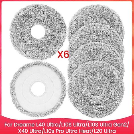 Patins de lavage pour L40 Ultra/L10S Ultra/L10S Ultra Gen2/X40 Ultra/L10s Pro Ultra Heat/L20 Ultra pièces pour aspirateur robot (1/5)