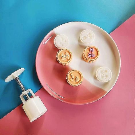 @26-27 Tampons à gâteaux de lune, outils de fabrication de gâteaux de lune en forme de lapin, accessoires de pâtisserie en plastique
