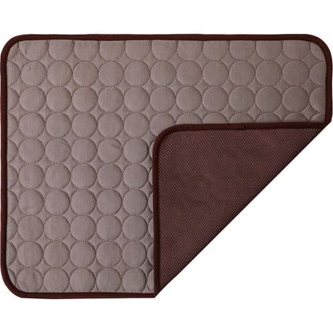 Alfombrilla refrescante para perros, alfombrilla refrescante, Almohadillas refrescantes de verano, lavable a máquina (café, M, 62×50 cm, 24×20") (1/5)