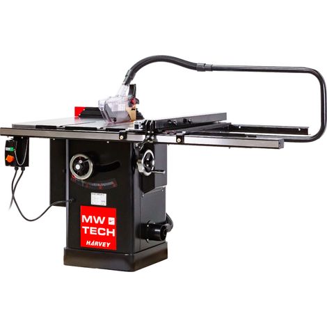 Scie circulaire sur table d'atelier diam. 250mm 2,25kw 230V butée 91cm MW-Tech TZ3M36 (1/5)