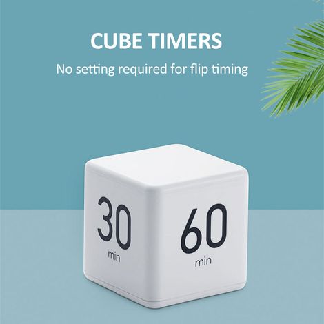 Minuteries cubiques Gestion du temps et paramètres de compte à rebours avec capteur de gravité Minuterie à bascule 2,6 pouces Enfants 15-20-30-60 minutes pour étudier la cuisine et l'exercice de lectu (1/5)
