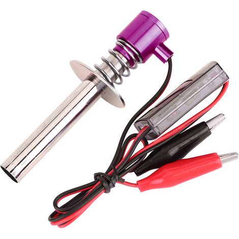 Démarreur de bougie électronique 6V-24V pour moteur de voiture RC nitro (Violet) (1/5)