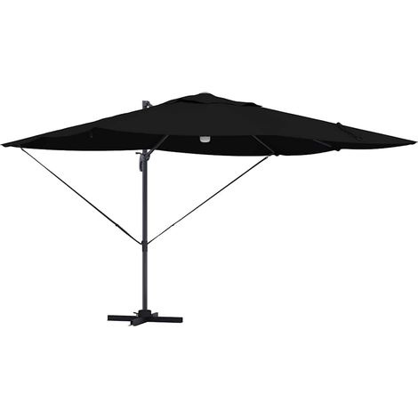 Parasol Noir 351 x 250 x 253 cm Polyester et Aluminium (1/5)