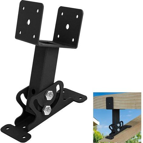 Support de montage robuste pour toiture, support de pergola réglable en forme de selle, kit de poutres et poteaux pour terrasse, pour pergola (1/5)