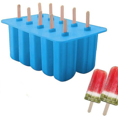Moule à glace, en silicone alimentaire, pour sorbetière, bleu (1/5)