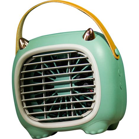 USB-Tischventilator mit Sprühfunktion, 3 Geschwindigkeitsstufen, weichem Griff, Cartoon-Design, einfach zu bedienen, kleiner Tischventilator für Zuhause, Büro, Schule und Grünflächen (1/5)