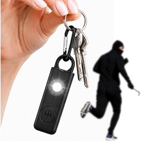Alarme Personnelle Anti-Agression Femme 130 DB – Porte-Clés Alarme de Poche (1/5)
