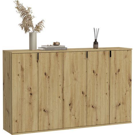 ProjektX commode 2+2+1 portes 5 portes chêne décor.