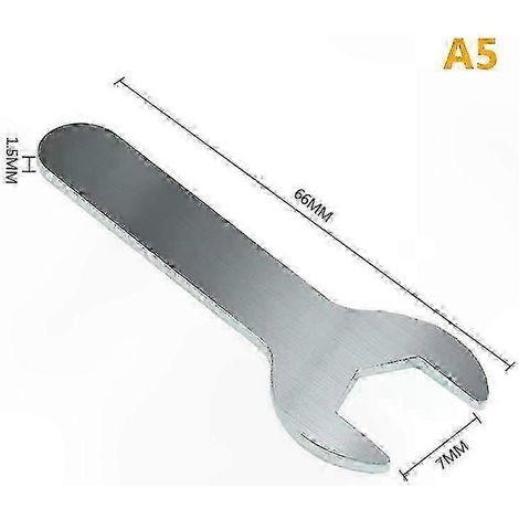 Clé plate ultra-mince, compatible avec les espaces restreints et les accessoires de salle de bain, conception à une seule tête. (1/5)