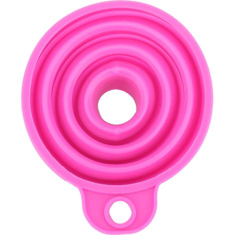 Lot de 6 entonnoirs en silicone pliables, portables et flexibles pour la cuisine, pour le transfert de liquides (1/5)