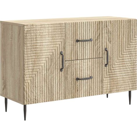 Aparador Roble Sonoma 89 x 34,5 x 60 cm Madera de Ingeniería vidaXL