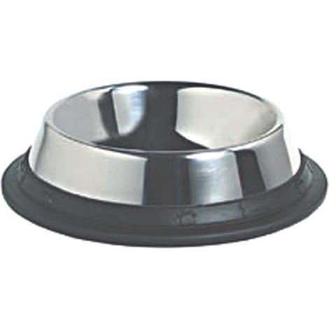CIOTOLE IN ACCIAIO INOX PER CANI  cm.24x5,0h. capienza lt.1