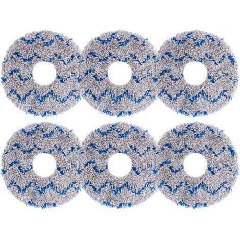 Teli da pulizia sostitutivi, diametro 13,5 cm, interno 3,5 cm, compatibili con accessori aspirapolvere T20, T20pro, T20max, T20 max plus, T20 pro plus, blu, 6 pezzi (1/5)