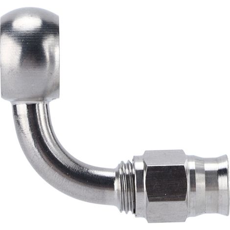 AN‑3 Raccord de Durite de Frein Banjo Eye, 10,2 Mm ID Adaptateur de Tuyau de Frein Banjo Eye en Acier Inoxydable Résistant à l'usure pour Accessoires Automobiles. (1/5)
