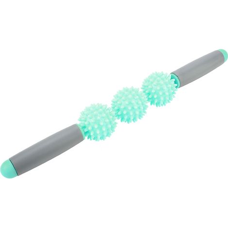 Rouleau de massage musculaire en mousse pour dos, bras, jambes et épaules - Vert (1/5)