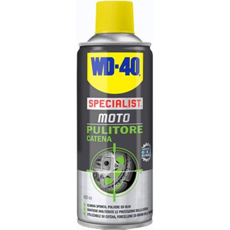 Pulitore catena motociclette spray per eliminare rapidamente sporco, polvere ed olio (1/2)