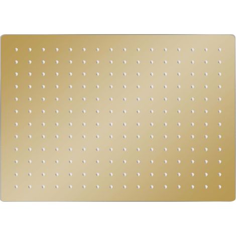 Maison Exclusive - Testa Doccia a Pioggia Acciaio Inox 40x30 cm Rettangolare Oro