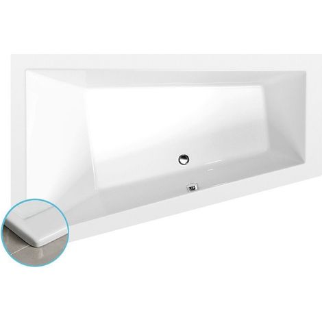 Baignoire asymétrique TRIANGL L SLIM 180x120x50cm, blanc (1/3)