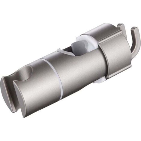 (Grey) Adjustable Diameter Chrome Shower Head Holder 16-27MM (1/4)