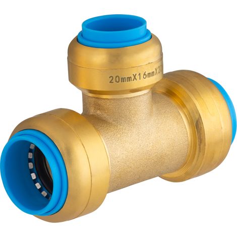 Conector automático universal en T reducido TOUT PUSH Ø20 - Ø16 - Ø20 (1/3)