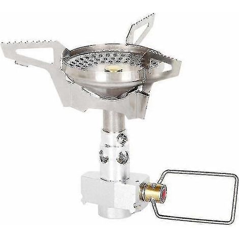 Réchaud à gaz portable anti-brûlure pour extérieur, mini réchaud de camping pliable, idéal pour les voyages, les pique-niques et la survie, avec brûleur pour barbecue. (1/5)