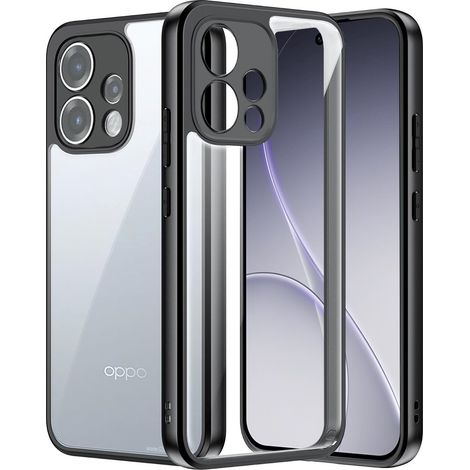 Oppo Reno 15 Fusion Hybrid-Hülle, transparent mit schwarzem Rahmen (1/3)