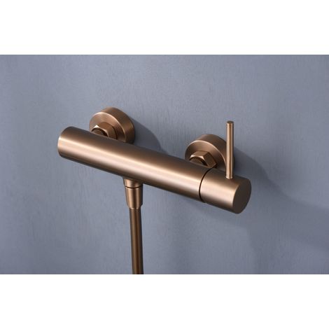 Imex -  Grifo Monomando Ducha y Bañera  Oro Rosa Serie Monza