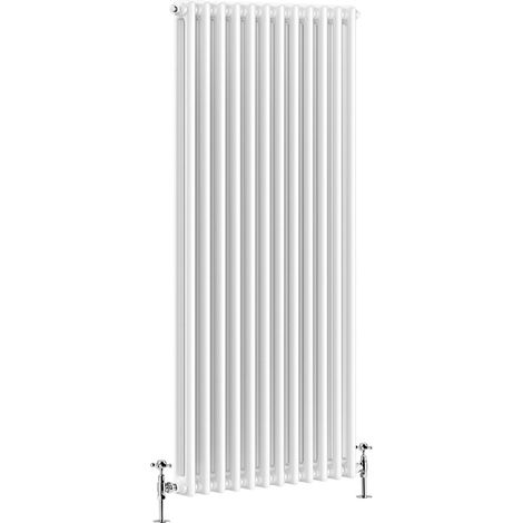 Warmehaus Traditional Double White Tall Radiator 1500 x 560mm
