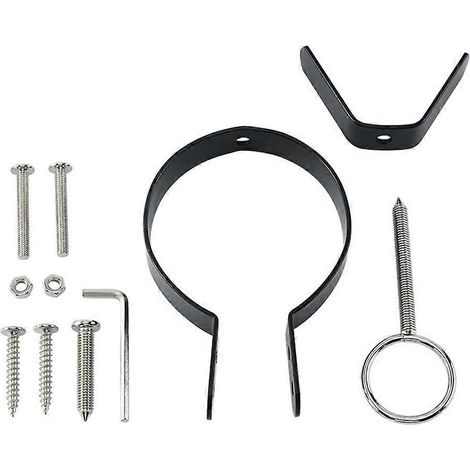 Set Italienischer Schinkenhalter, robust, aus Eisen, für den Haushalt, spanischer Schinkenhalterständer-11.6X9.7X4.1CM-Black Silver (1/4)
