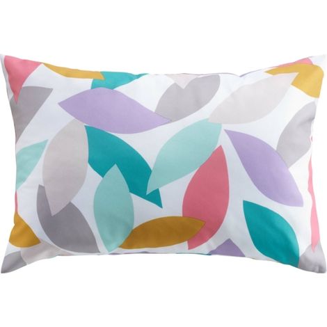 Coussin rectangulaire en polyester avec motif pétales Fantasia - Multicolore - 40 x 60 cm - Livraison gratuite (1/5)