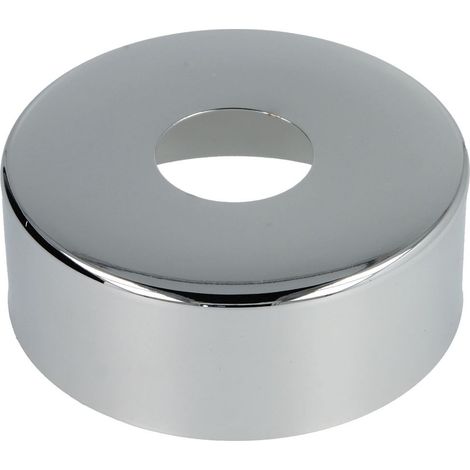 Rosace pour robinet laiton chromé 80 mm – Dimensions 80 mm x 30 mm – Design moderne pour finition esthétique tuyauterie – Sotin