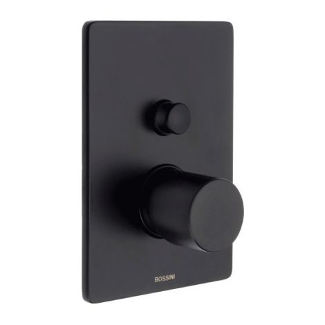Parties exposées rondes pour mitigeur monocommande 2 voies noir mat BLACK & WHITE - BOSSINI M00760073 (1/2)