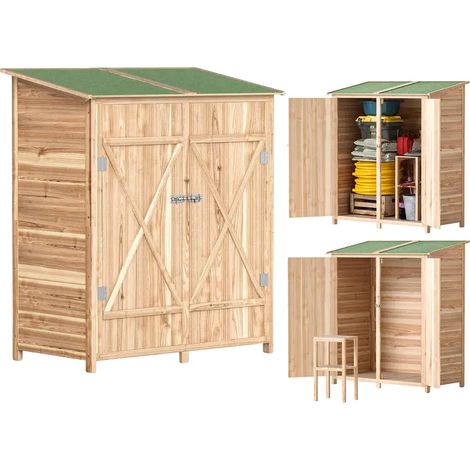 Caseta de jardín, diseño de madera, mesa integrada, T1003-01-13111 (1/2)