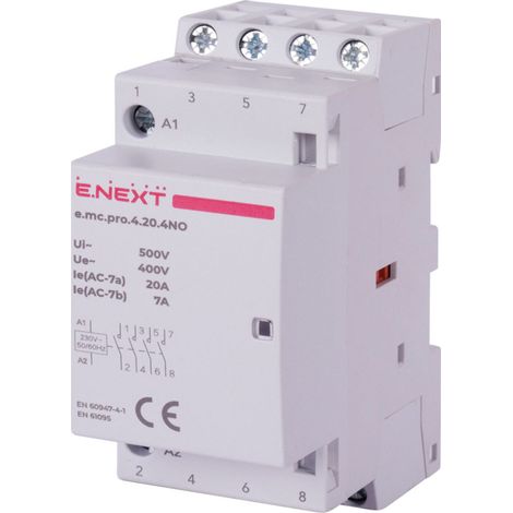 E.next p005219 Modulares Schütz PRO 4P 20A 4NO 230V AC
