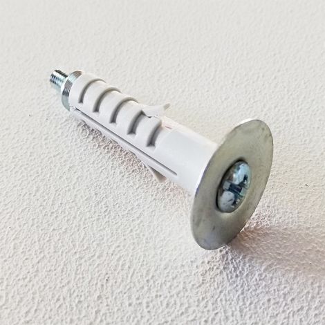 Tassello con rondella larga e vite, diametro 9mm