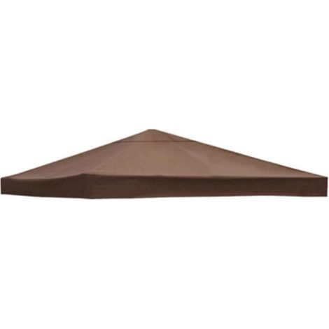 Housse de rechange pour auvent de tonnelle 300 cm x 300 cm – Tissu polyester imperméable 300D – Protection contre soleil et pluie (1/4)