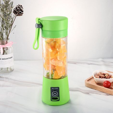 Mini extracteur de jus et mixeur électrique portable – pour smoothies, jus et boissons aux fruits (380 ml) (1/3)
