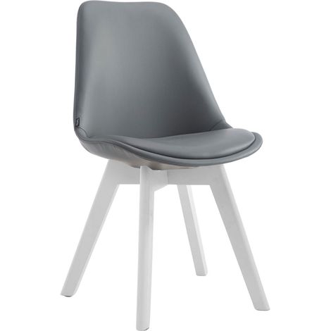Silla de comedor Manado Gris Blanco