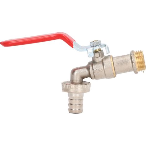 Raccord flexible robinet laiton pour évier domestique 1/2in sortie 3/4in entrée avec poignée (1/5)